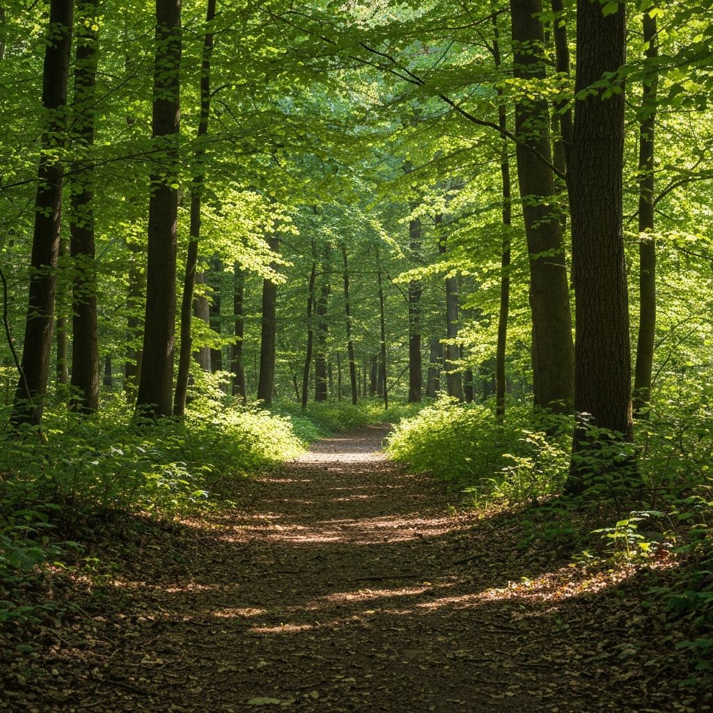 Spokojna ścieżka leśna